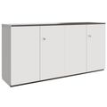 PRO Armoire murale | 2 OH, 1600 x 788 mm, graphite / blanc - 1 Thumbnail Image