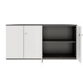 PRO Armoire murale | 2 OH, 1600 x 788 mm, graphite / blanc - 3 Thumbnail Image