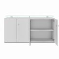 PRO Buffet | 2 oh, 1600 x 860 mm, avec plaque de verre, gris - 3 Thumbnail Image