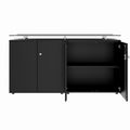 PRO Buffet | 2 oh, 1600 x 860 mm, avec plaque de verre, noir - 3 Thumbnail Image