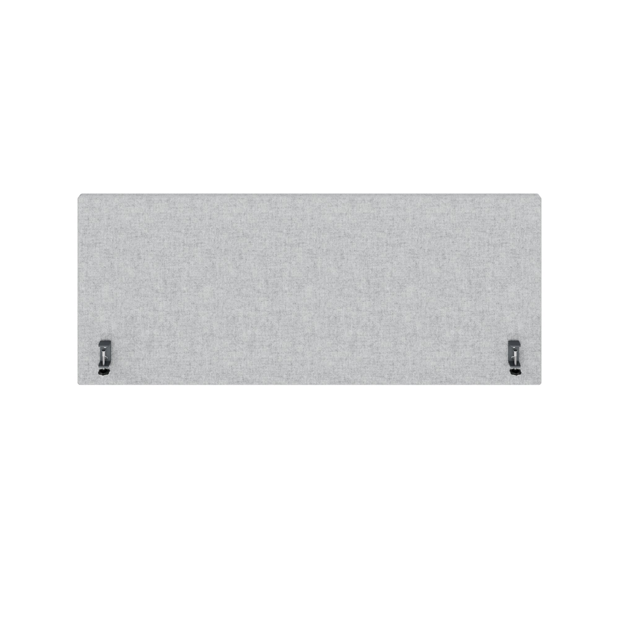MILA Acoustic table partition | 1200 - 2000 mm, 650 mm high, velito light gray mottled - 2 Main Image