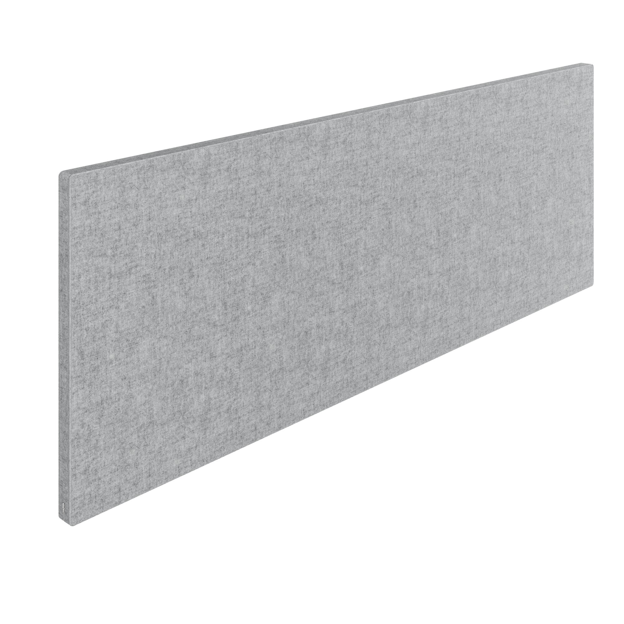 MILA Partition de table acoustique | 1200 - 2000 mm, 650 mm de haut, gris clair velito marbré - 3 Main Image