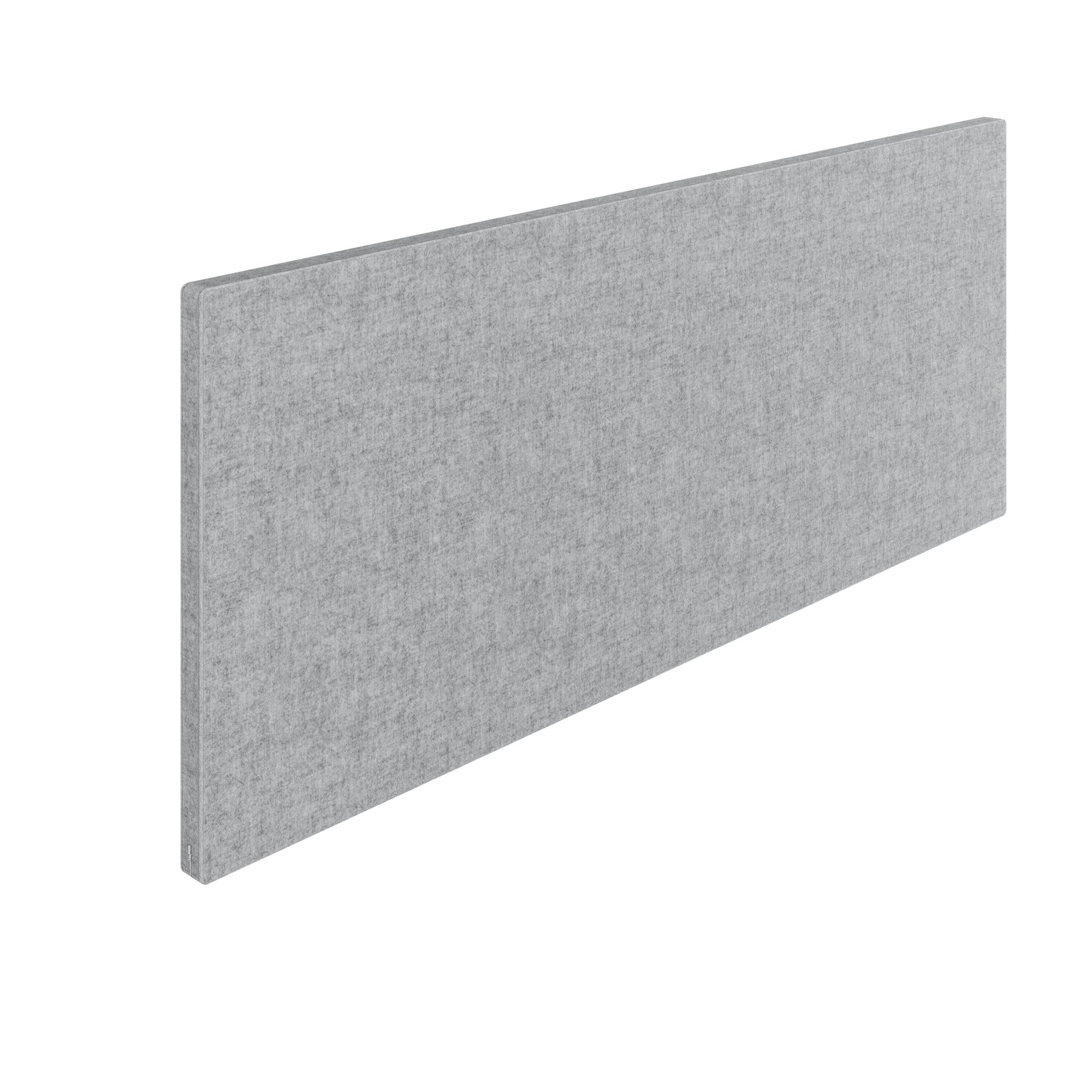MILA Acoustic table partition | 1200 - 2000 mm, 650 mm high, velito light gray mottled - 3 Main Image