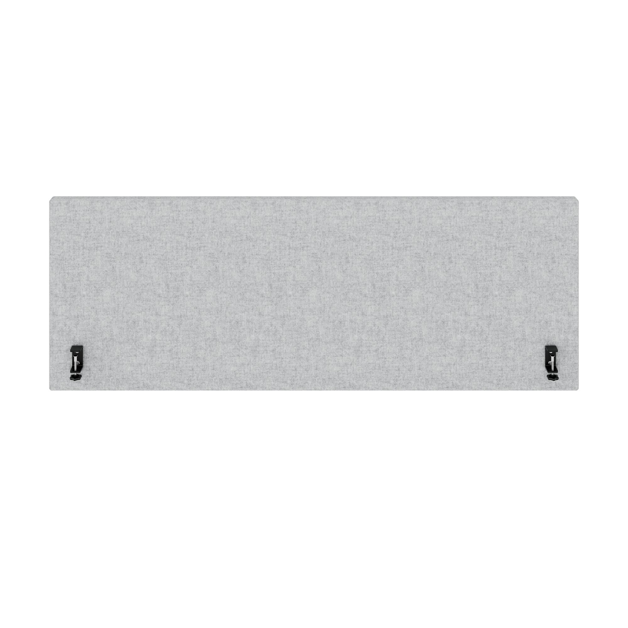 MILA Partition de table acoustique | 1200 - 2000 mm, 650 mm de haut, gris clair velito marbré - 2 Main Image