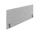 MILA Acoustic table partition | 1200 - 2000 mm, 650 mm high, velito light gray mottled - 1 Thumbnail Image