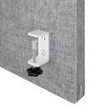MILA Partition de table acoustique | 1200 - 2000 mm, 650 mm de haut, gris clair velito marbré - 4 Thumbnail Image