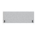 MILA Partition de table acoustique | 1200 - 2000 mm, 650 mm de haut, gris clair velito marbré - 2 Thumbnail Image