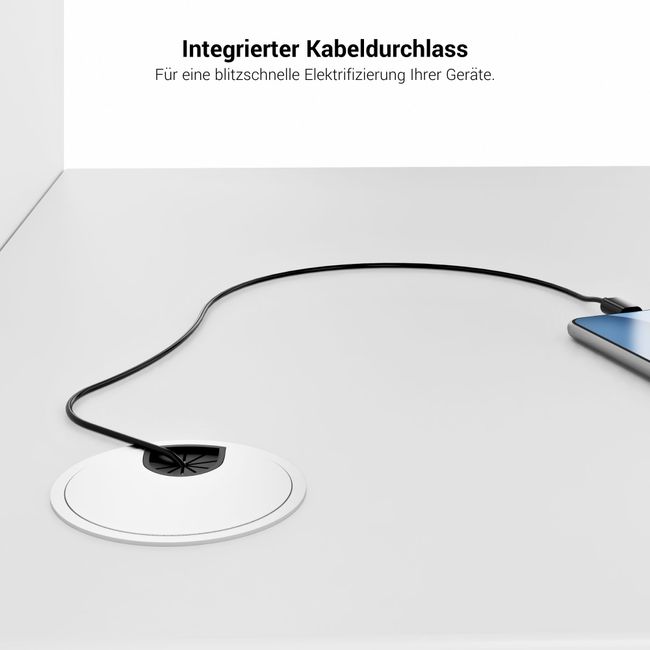 NOVUM Empfangstheke | 3600 - 4400 mm, Multicolor-LED-Beleuchtung, Bernsteineiche