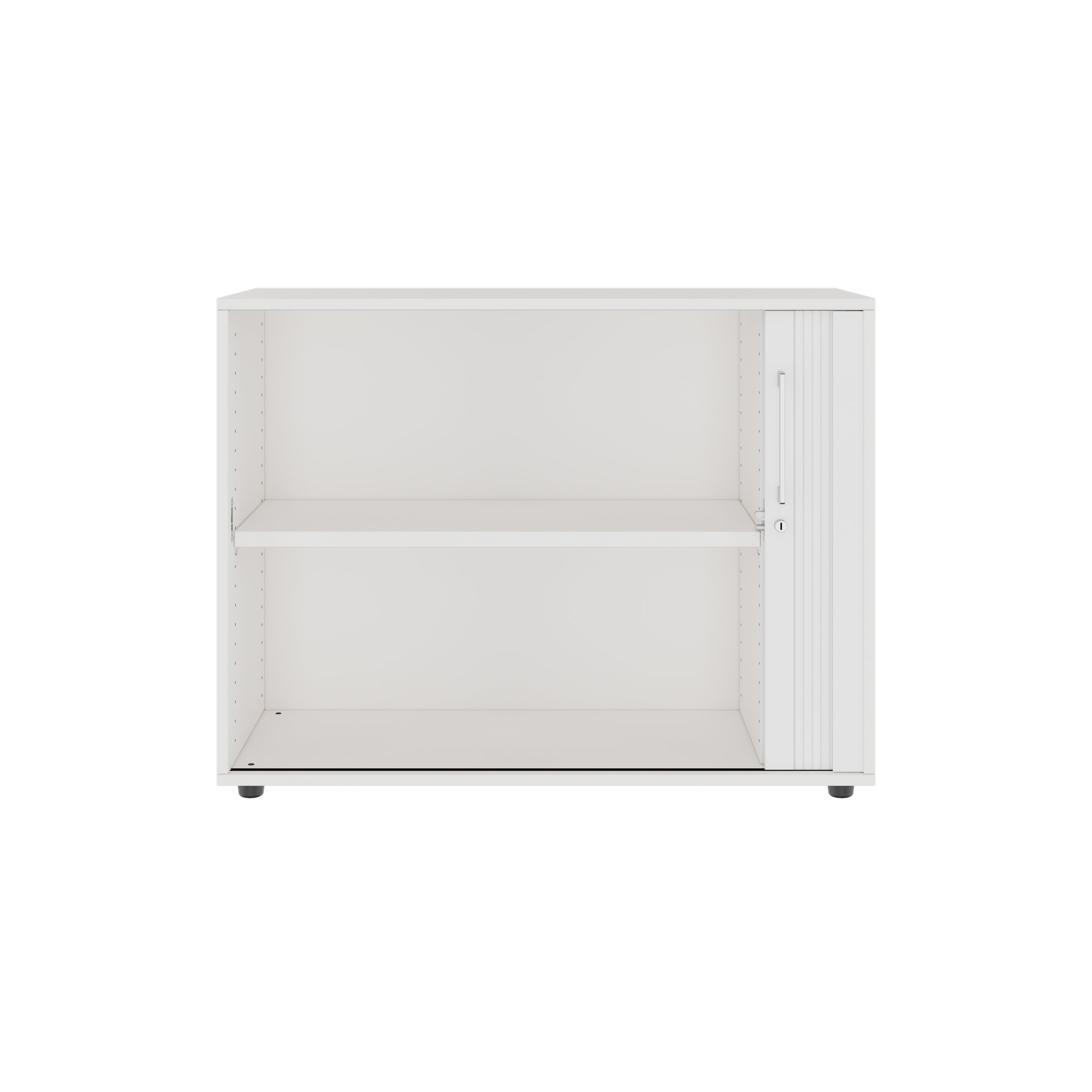 PRO Querrollladenschrank | 2 OH, 800 - 1600 x 770 mm, verleimter Korpus, Weiß - 3 Main Image