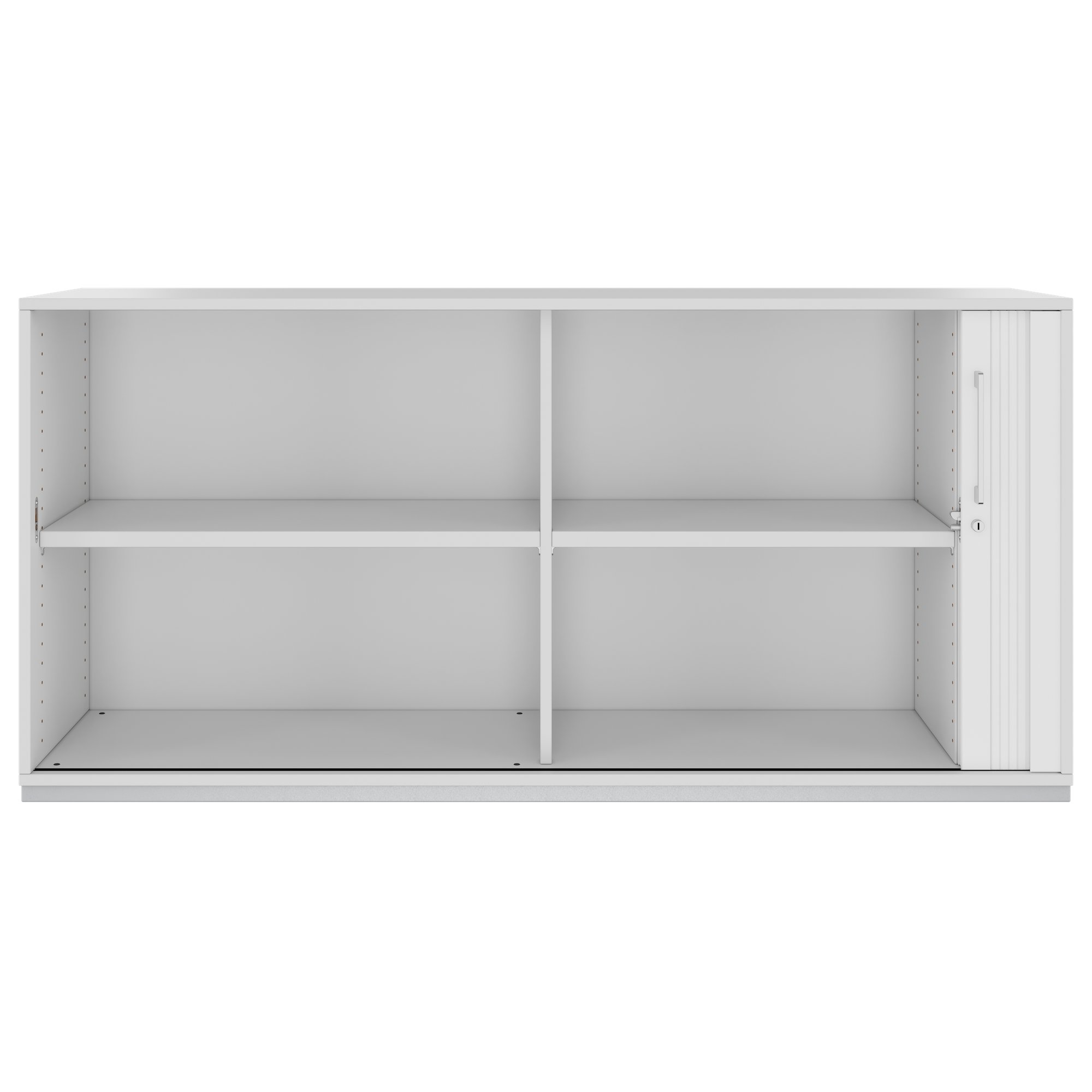 PRO Querrollladenschrank | 2 OH, 800 - 1600 x 770 mm, verleimter Korpus, Grau - 3 Main Image