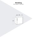 PRO Querrollladenschrank | 2 OH, 800 - 1600 x 770 mm, verleimter Korpus, Grau - 12 Thumbnail Image
