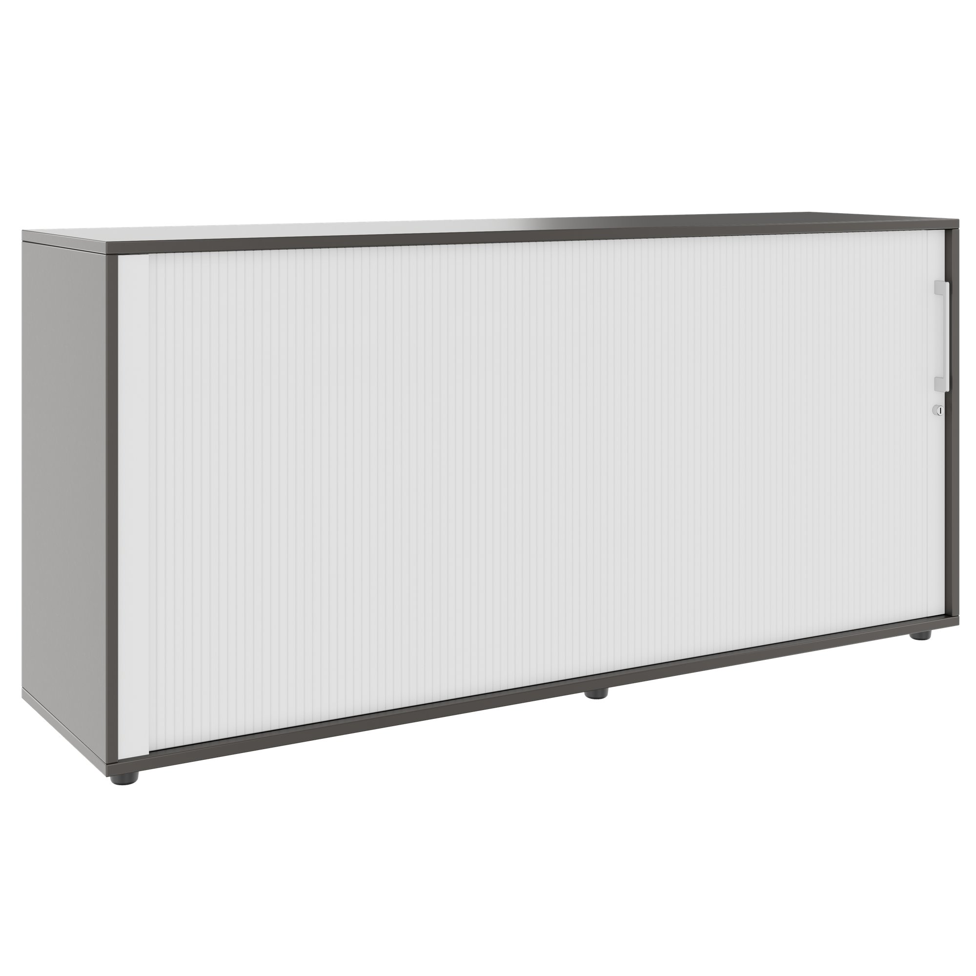 PRO Querrollladenschrank | 2 OH, 800 - 1600 x 770 mm, verleimter Korpus, Graphit - 1 Main Image