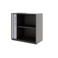 PRO Querrollladenschrank | 2 OH, 800 - 1600 x 770 mm, verleimter Korpus, Graphit - 4 Thumbnail Image