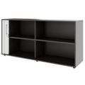 PRO Querrollladenschrank | 2 OH, 800 - 1600 x 770 mm, verleimter Korpus, Graphit - 4 Thumbnail Image