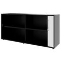 PRO Querrollladenschrank | 2 OH, 800 - 1600 x 770 mm, verleimter Korpus, Schwarz - 4 Thumbnail Image