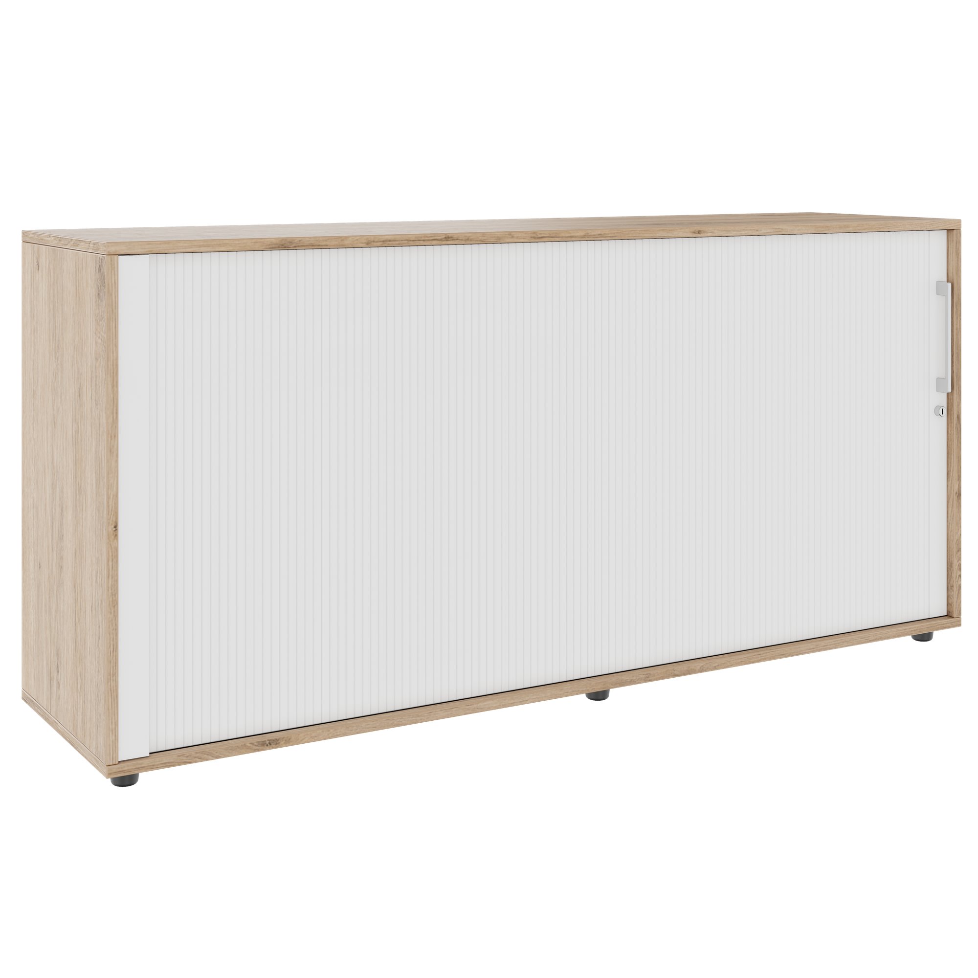 PRO Querrollladenschrank | 2 OH, 800 - 1600 x 770 mm, verleimter Korpus, Natureiche - 1 Main Image