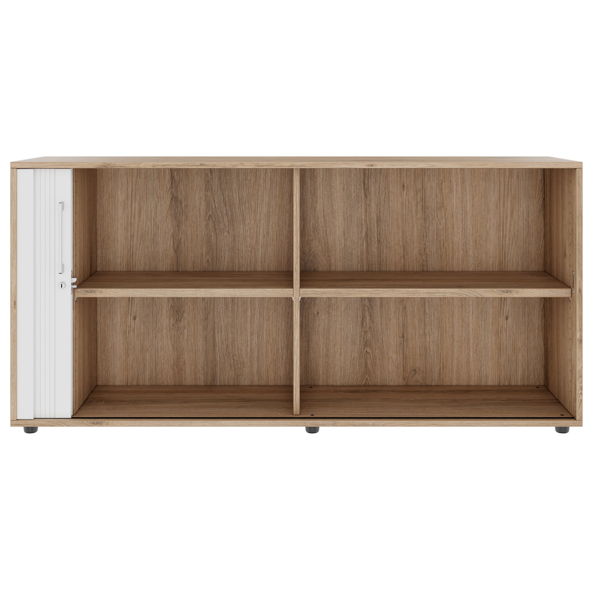 PRO Querrollladenschrank | 2 OH, 800 - 1600 x 770 mm, verleimter Korpus, Natureiche - 3 Main Image