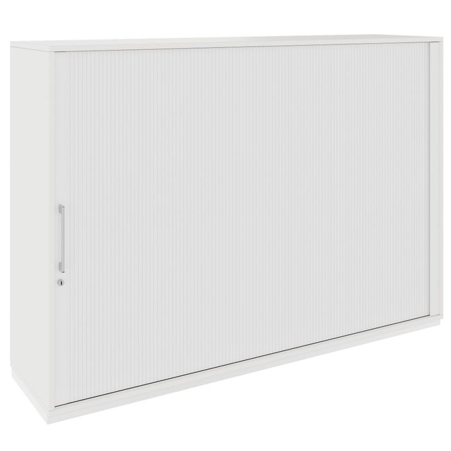 PRO Querrollladenschrank | 3 OH, 800 - 1600 x 1140 mm, verleimter Korpus, Weiß