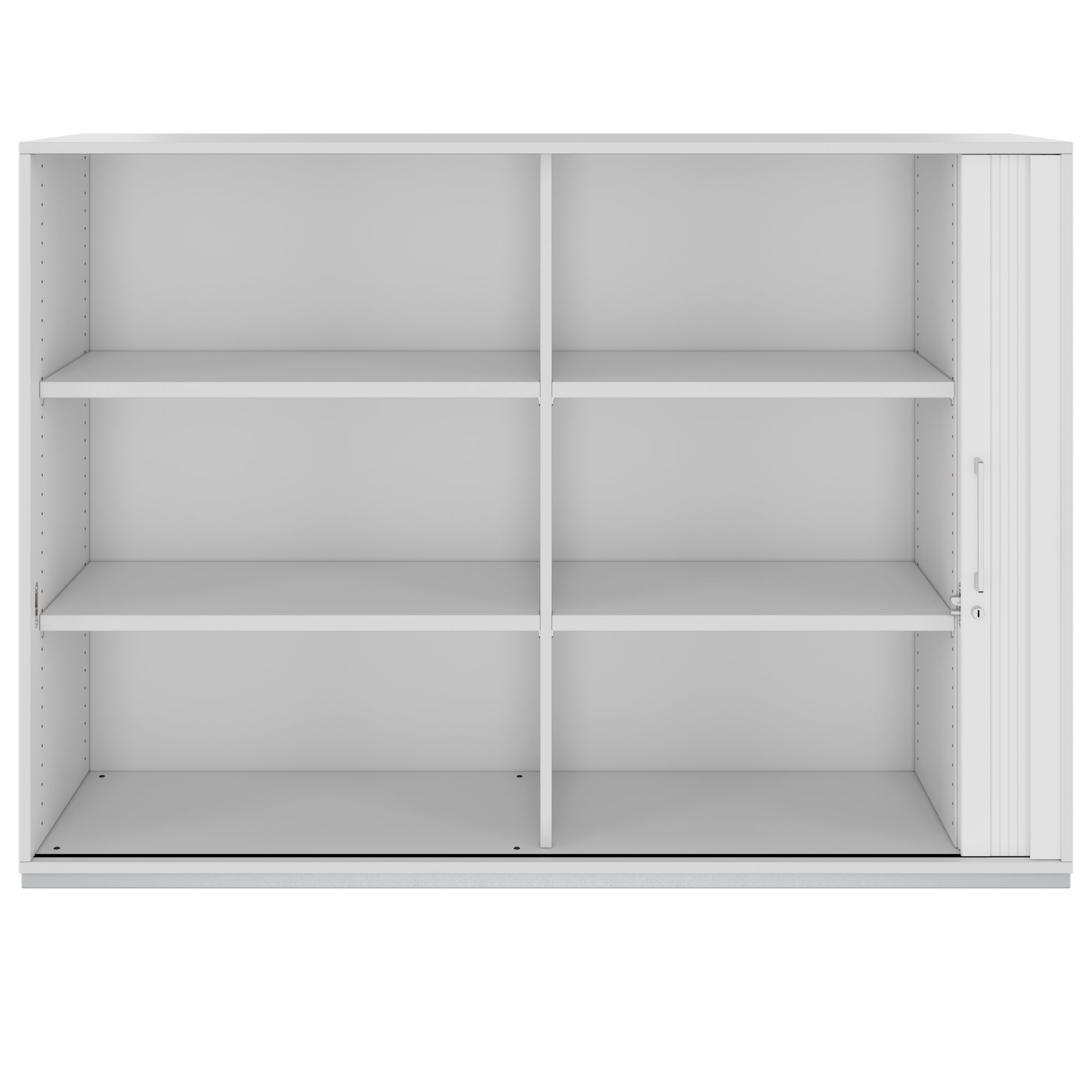 PRO Querrollladenschrank | 3 OH, 800 - 1600 x 1140 mm, verleimter Korpus, Grau - 4 Main Image