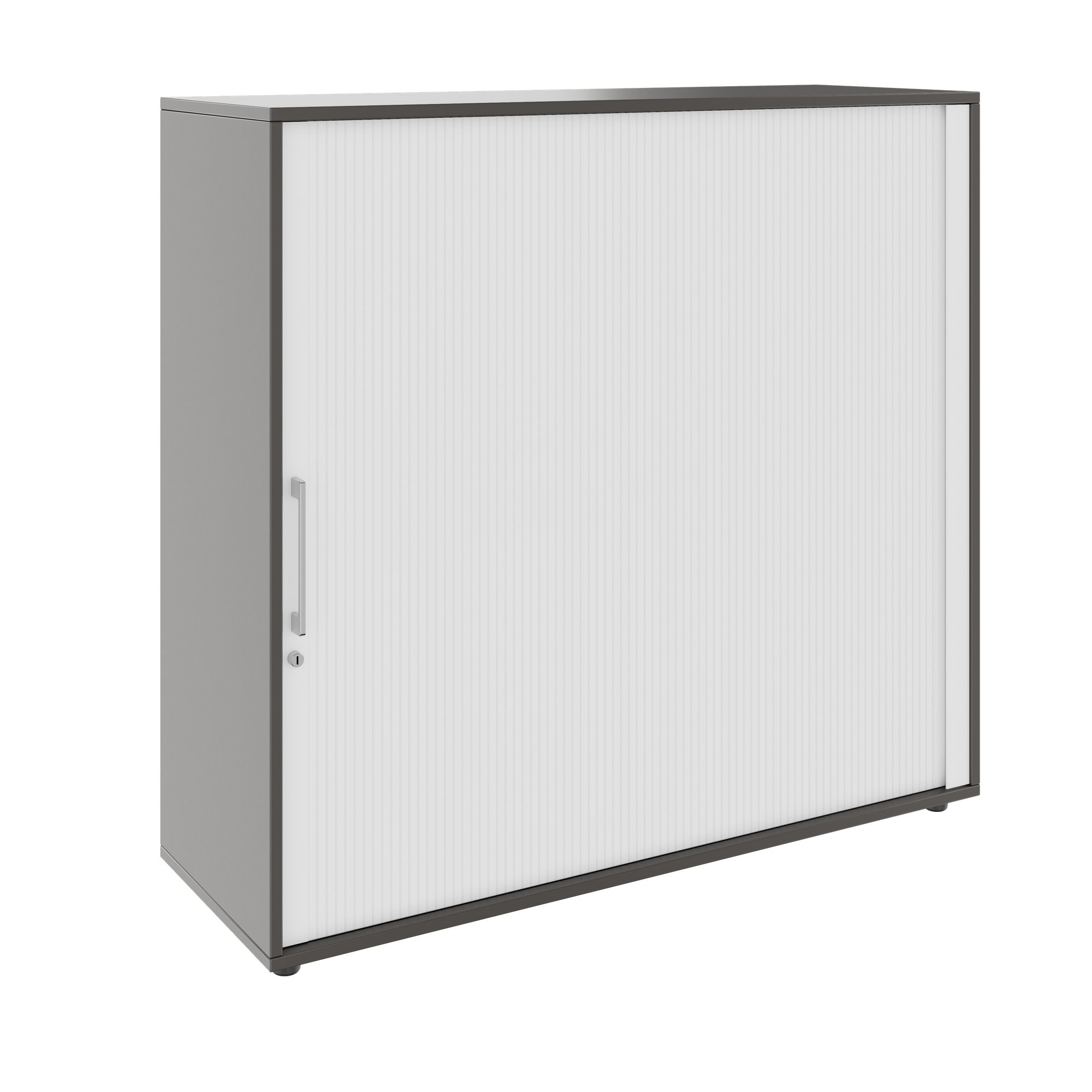 PRO Querrollladenschrank | 3 OH, 800 - 1600 x 1140 mm, verleimter Korpus, Graphit - 1 Main Image