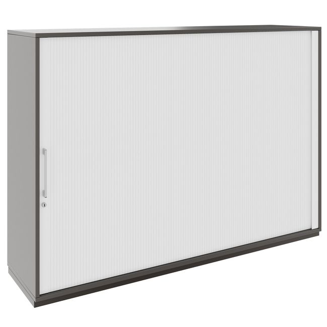 PRO Querrollladenschrank | 3 OH, 800 - 1600 x 1140 mm, verleimter Korpus, Graphit PRO Querrollladenschrank | 3 OH, 800 - 1600 x 1140 mm, verleimter Korpus, Graphit
