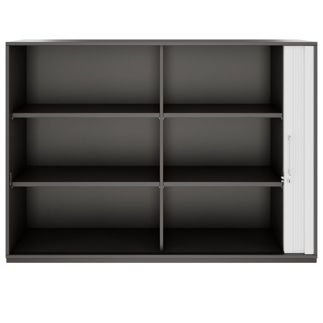 PRO Querrollladenschrank | 3 OH, 800 - 1600 x 1140 mm, verleimter Korpus, Graphit PRO Querrollladenschrank | 3 OH, 800 - 1600 x 1140 mm, verleimter Korpus, Graphit