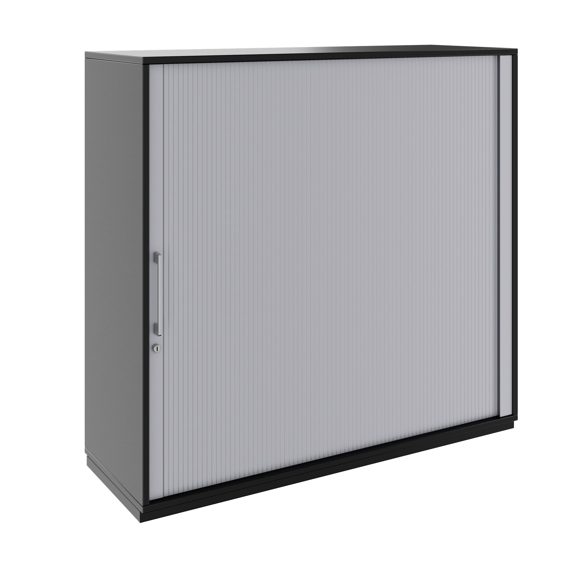 PRO Querrollladenschrank | 3 OH, 800 - 1600 x 1140 mm, verleimter Korpus, Schwarz - 1 Main Image