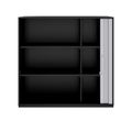 PRO Querrollladenschrank | 3 OH, 800 - 1600 x 1140 mm, verleimter Korpus, Schwarz - 3 Thumbnail Image