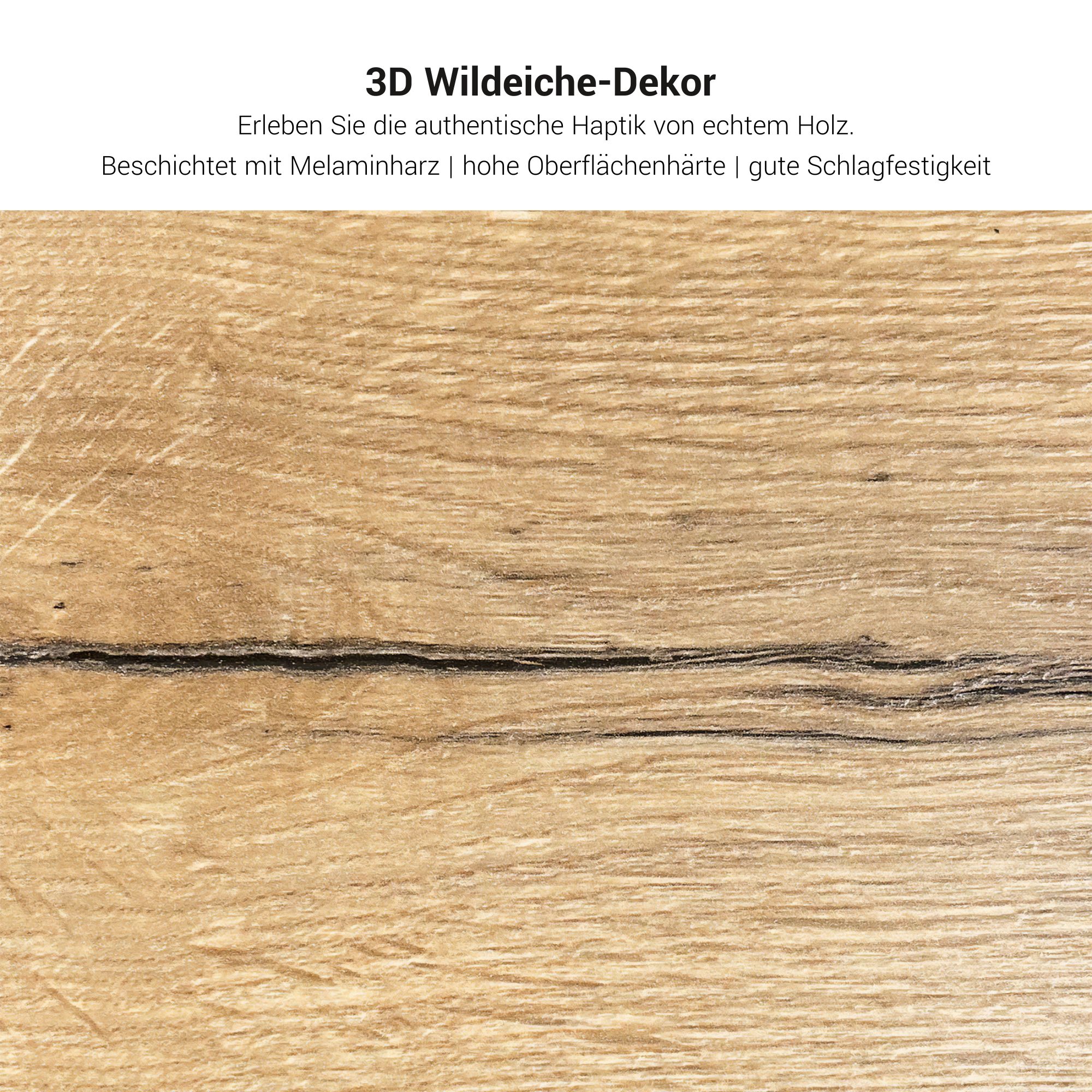 STRATEGO Chefschreibtisch | 2300 x 1720 mm, Integriertes Lowboard, Wildeiche - 9 Main Image