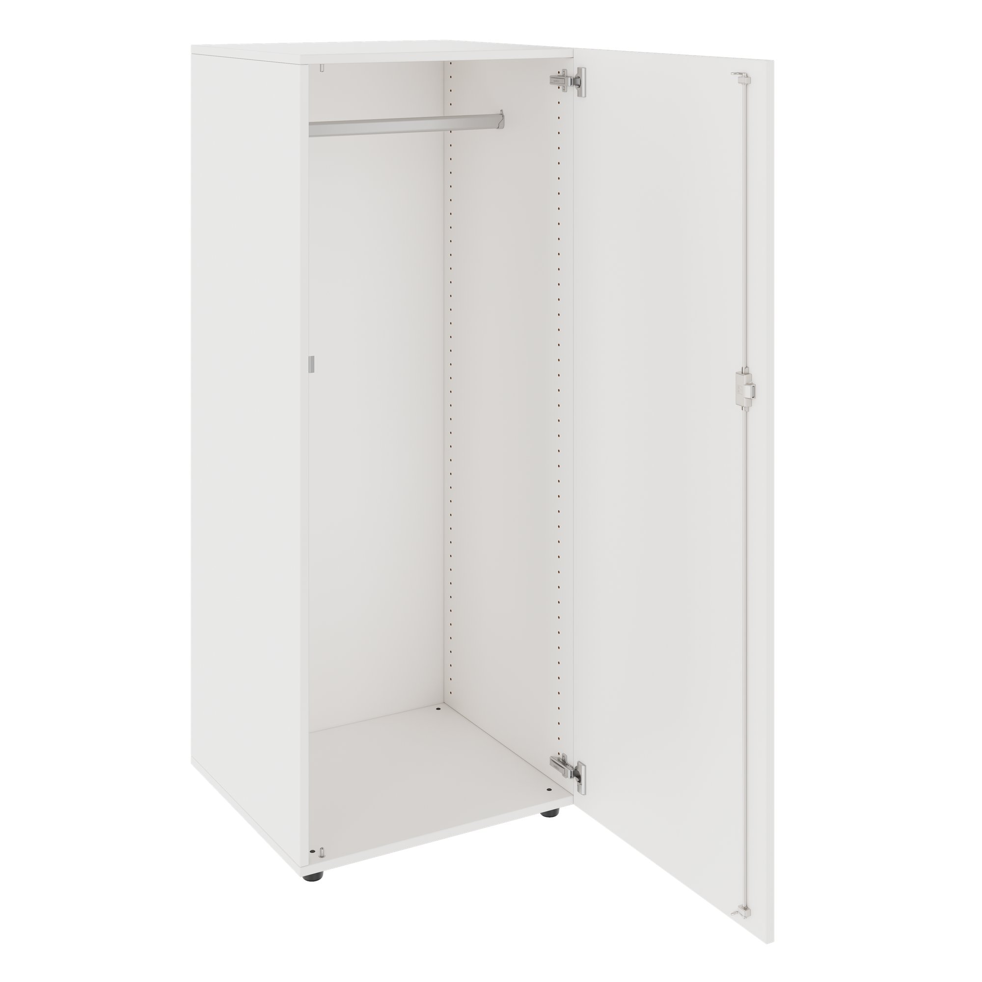 PRO Gabinetto di Cloakroom | 4 OH, 400 - 600 x 1510 mm, morbido, bianco - 4 Main Image
