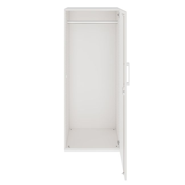 PRO Garderobenschrank | 4 OH, 400 - 600 x 1510 mm, Soft-Close, Weiß
