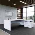 Stratego Chief Desk | 2300 x 1720 mm, basboard intégré, blanc - 2 Thumbnail Image
