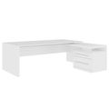 Stratego Chief Desk | 2300 x 1720 mm, basboard intégré, blanc - 3 Thumbnail Image