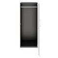 PRO Garderobenschrank | 4 OH, 400 - 600 x 1510 mm, Soft-Close, Graphit / Weiß
