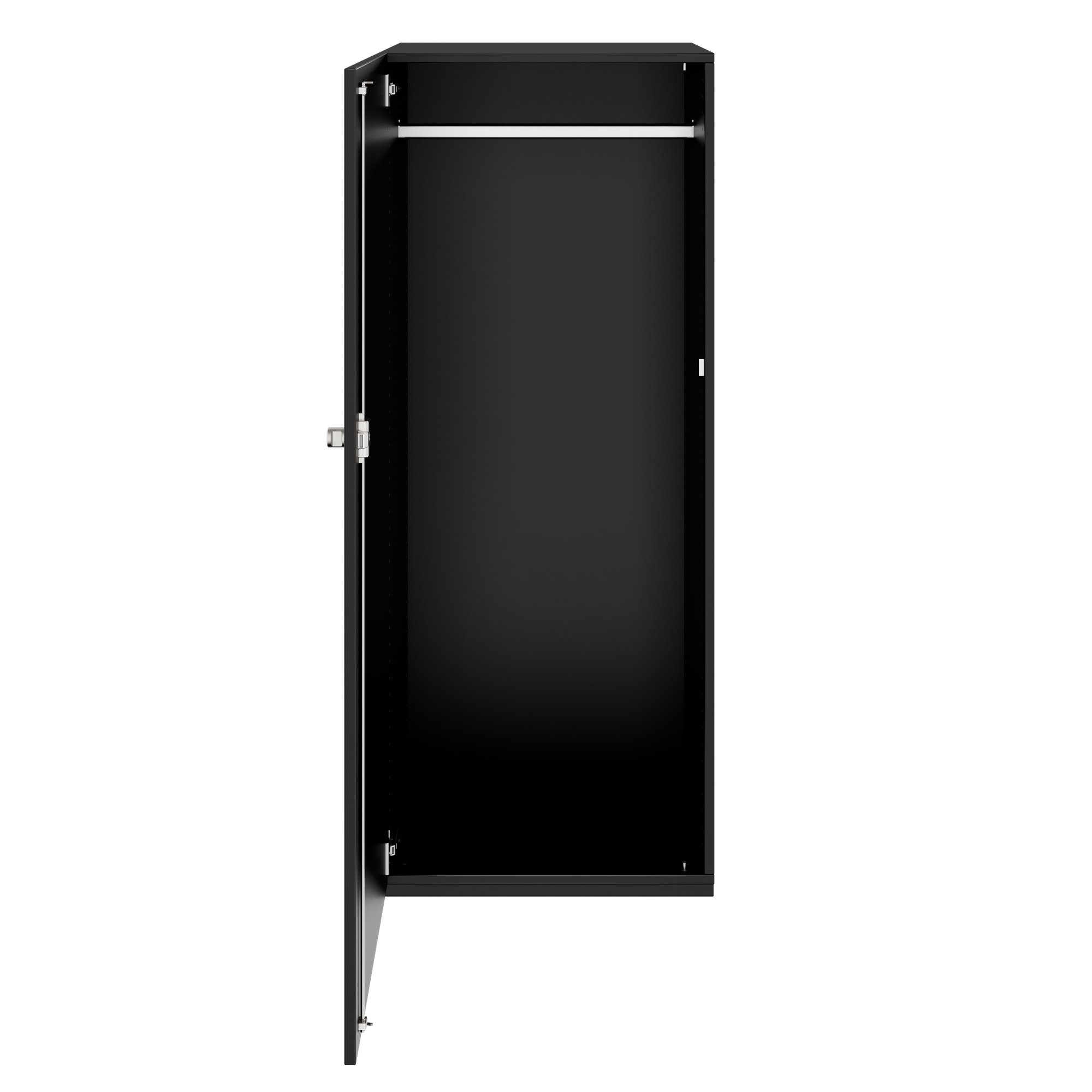 PRO Gabinetto di Cloakroom | 4 OH, 400 - 600 x 1510 mm, morbido, nero - 3 Main Image