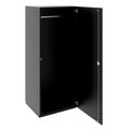 PRO Garderobenschrank | 4 OH, 400 - 600 x 1510 mm, Soft-Close, Schwarz