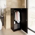 PRO Gabinetto di Cloakroom | 4 OH, 400 - 600 x 1510 mm, morbido, nero - 15 Thumbnail Image