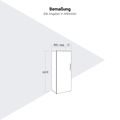 PRO Gabinetto di Cloakroom | 4 OH, 400 - 600 x 1510 mm, morbido, quercia naturale - 13 Thumbnail Image