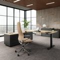 ART Chief Desk con sideboard | 2240 x 1800 mm, regolabile in altezza elettricamente, quercia selvatica - 3 Thumbnail Image