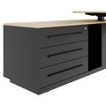 ART Chief Desk con sideboard | 2240 x 1800 mm, regolabile in altezza elettricamente, quercia selvatica - 15 Thumbnail Image