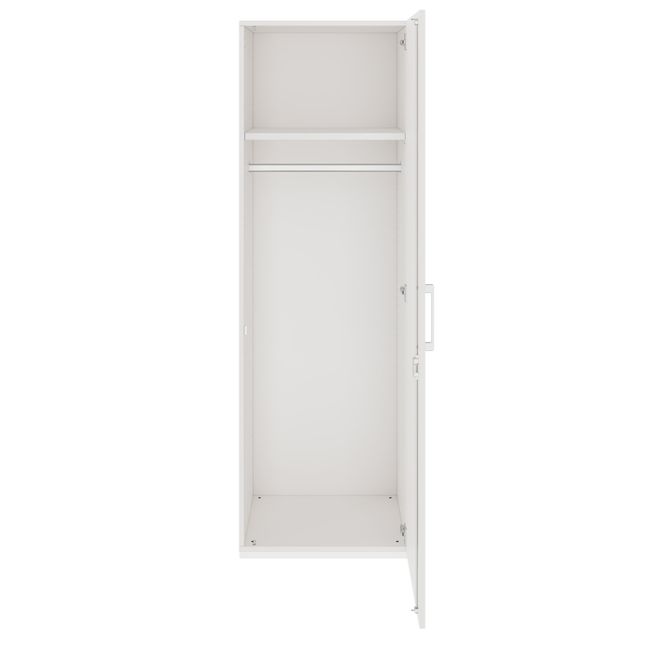 PRO Garderobenschrank | 5 OH, 400 - 600 x 1880 mm, Soft-Close, Weiß