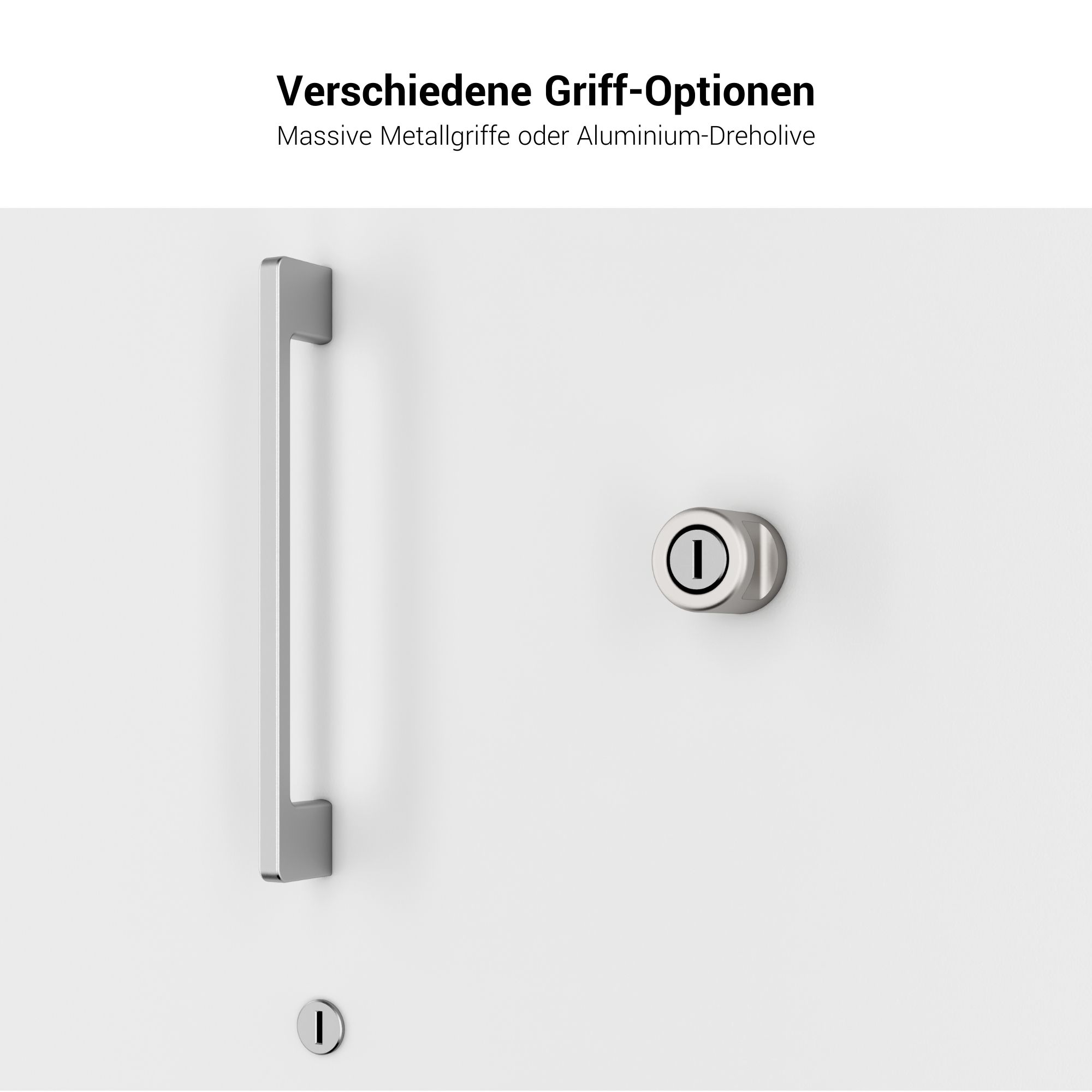 PRO Garderobenschrank | 5 OH, 400 - 600 x 1880 mm, Soft-Close, Grau - 8 Main Image