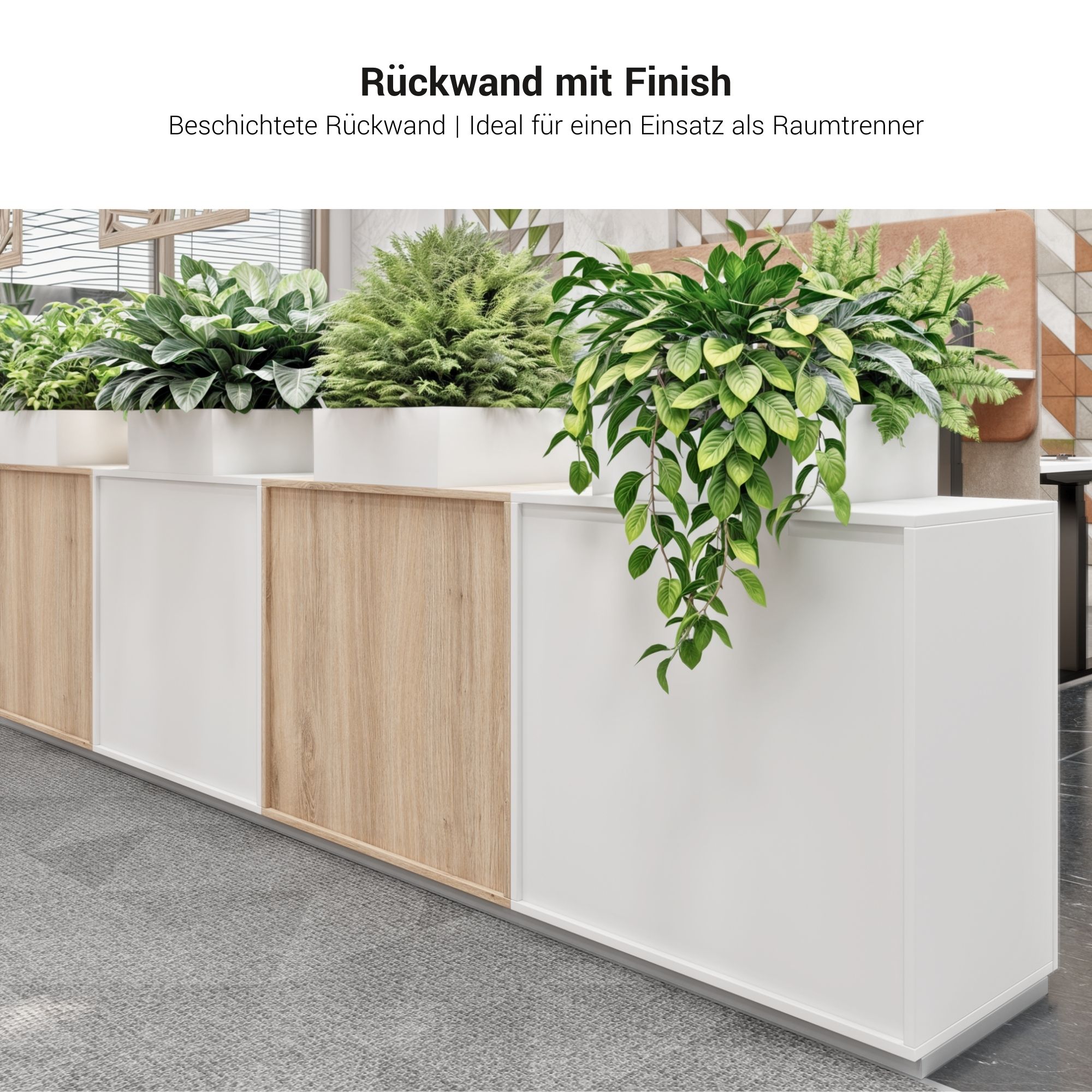 PRO Garderobenschrank | 5 OH, 400 - 600 x 1880 mm, Soft-Close, Grau - 12 Main Image