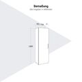 PRO Garderobenschrank | 5 OH, 400 - 600 x 1880 mm, Soft-Close, Grau - 13 Thumbnail Image