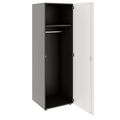 PRO Gabinetto di Cloakroom | 5 OH, 400 - 600 x 1880 mm, morbido -close, grafite / bianco - 4 Thumbnail Image