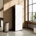 PRO Gabinetto di Cloakroom | 5 OH, 400 - 600 x 1880 mm, morbido -close, grafite / bianco - 14 Thumbnail Image