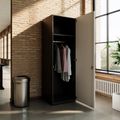 PRO Gabinetto di Cloakroom | 5 OH, 400 - 600 x 1880 mm, morbido -close, grafite / bianco - 15 Thumbnail Image
