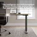 ART Chef-Schreibtisch mit Sideboard | 2130 x 1800 mm, elektrisch höhenverstellbar, Dunkelgrau