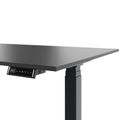 ART Chief desk with sideboard | 2240 x 1800 mm, electrically height adjustable, dark gray - 13 Thumbnail Image