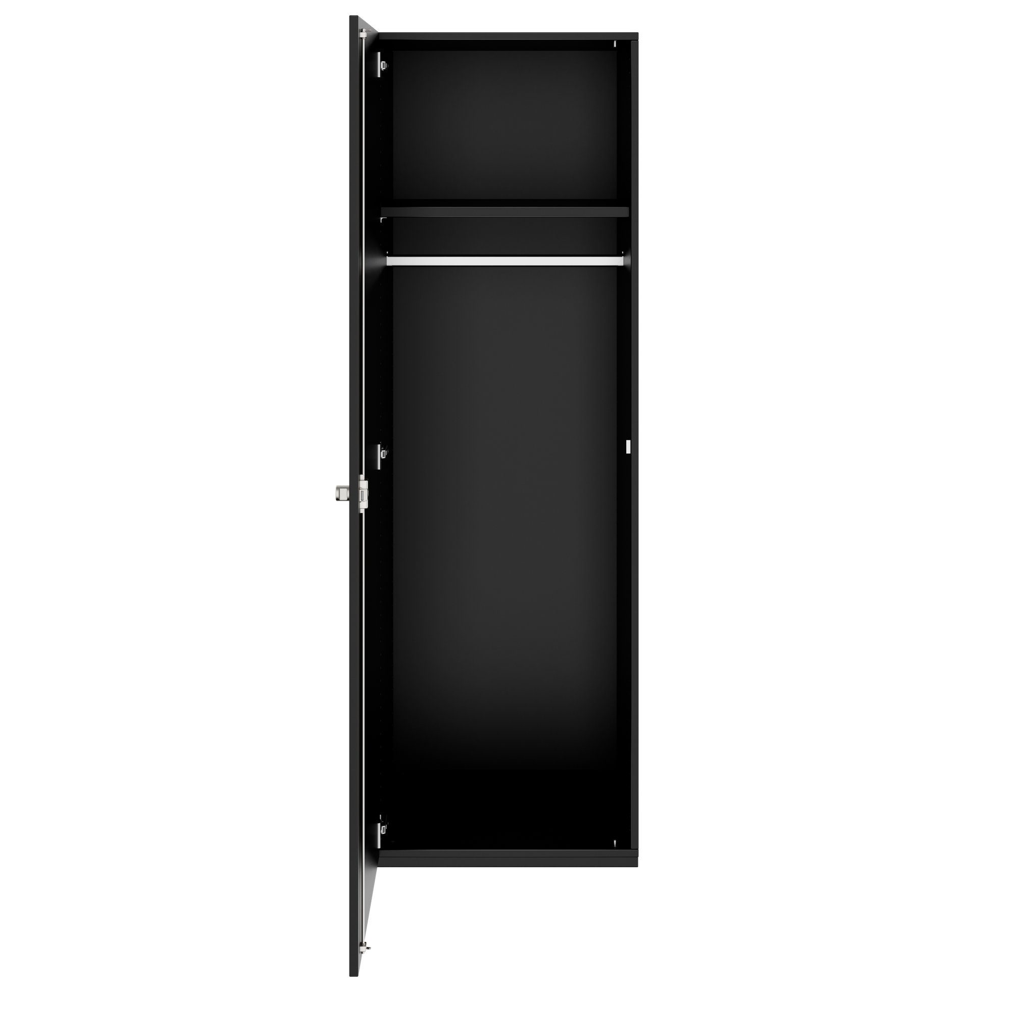 PRO Gabinetto di Cloakroom | 5 OH, 400 - 600 x 1880 mm, morbido, nero - 3 Main Image